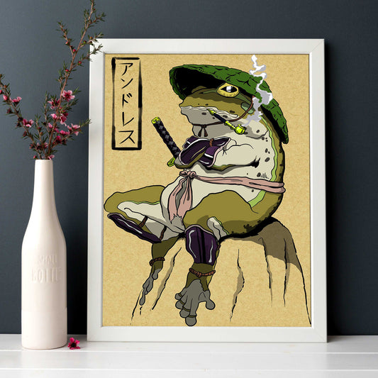 Naruto Samurai Frog Anime Canvas Painting