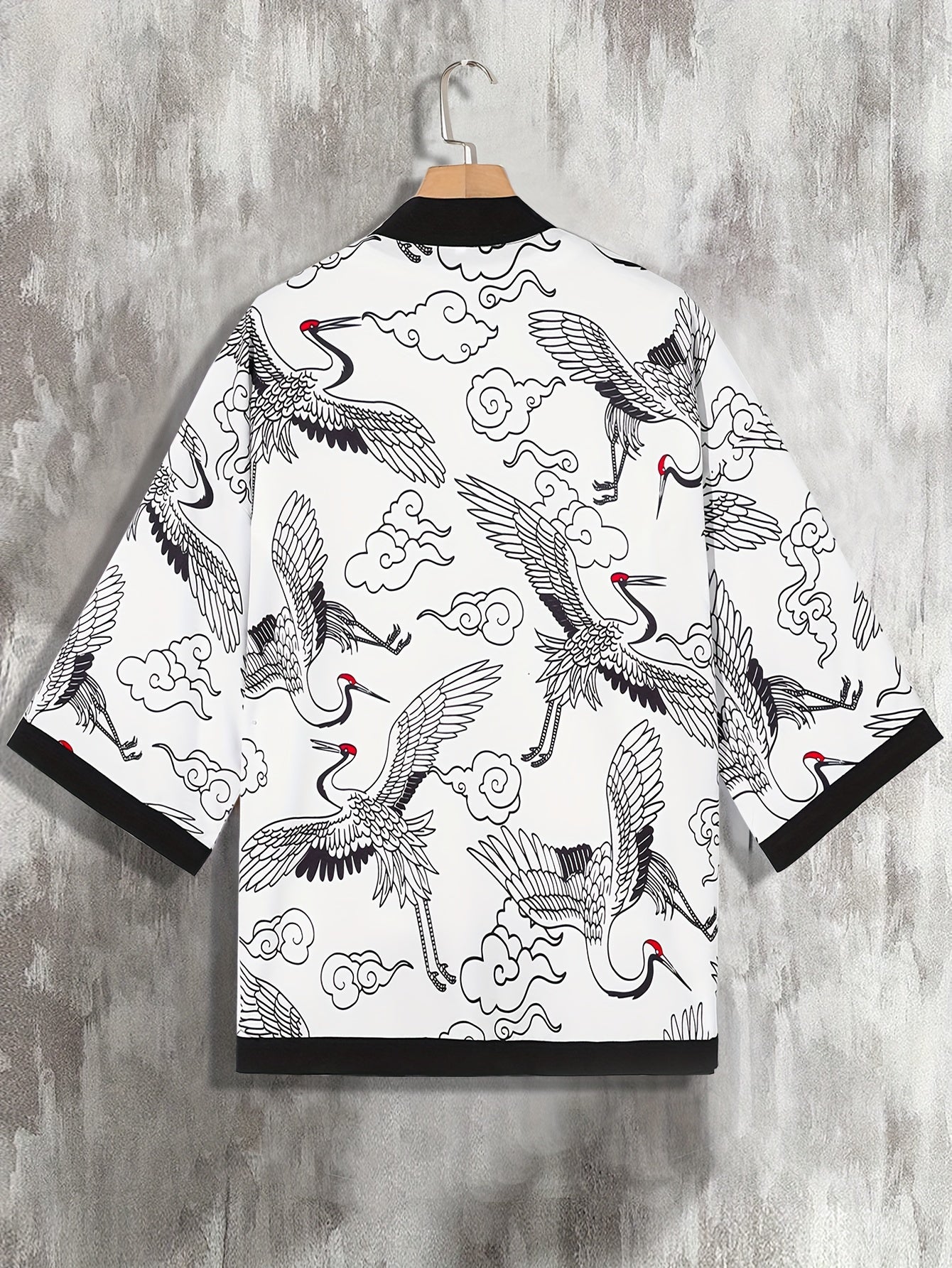 Men Casual Kimonos Japanese Style Letter Print Haori Yukata Cardigan Summer Women Harajuku Loose Fit Open Front Shirts