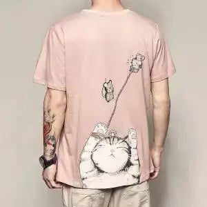 Hip Hop T Shirt Men Japanese T-shirt Streetwear Tshirt Casual Short Sleeve Summer Tops Tee Japan Style