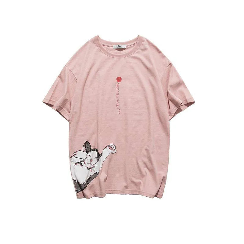 Hip Hop T Shirt Men Japanese T-shirt Streetwear Tshirt Casual Short Sleeve Summer Tops Tee Japan Style