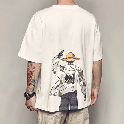 Hip Hop T Shirt Men Japanese T-shirt Streetwear Tshirt Casual Short Sleeve Summer Tops Tee Japan Style