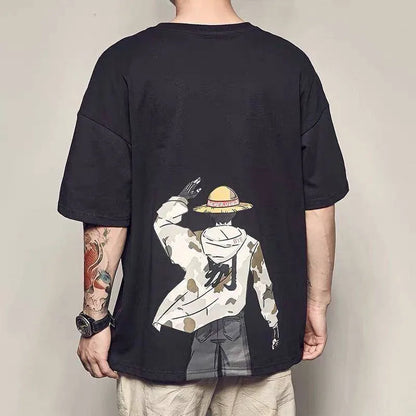 Hip Hop T Shirt Men Japanese T-shirt Streetwear Tshirt Casual Short Sleeve Summer Tops Tee Japan Style
