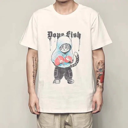 Hip Hop T Shirt Men Japanese T-shirt Streetwear Tshirt Casual Short Sleeve Summer Tops Tee Japan Style