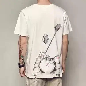 Hip Hop T Shirt Men Japanese T-shirt Streetwear Tshirt Casual Short Sleeve Summer Tops Tee Japan Style