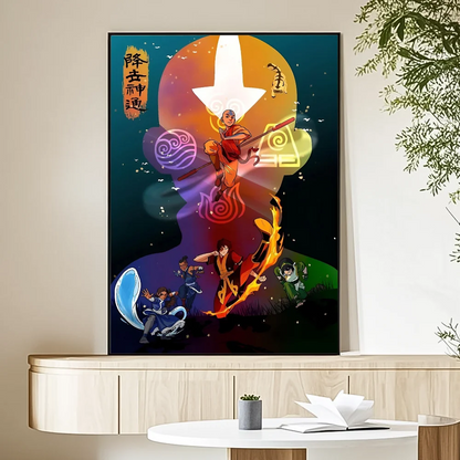 Cartoon A-Avatar The Legend Korra Poster HD art sticky wall waterproof home living room bedroom bar aesthetic decoration