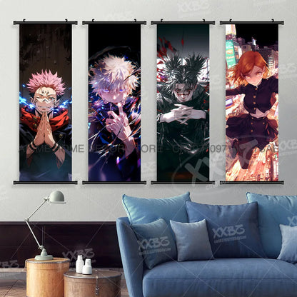 Anime Poster Room Canvas Print Hanging Painting Wall Art  Scrolls Picture Home Decoration Mural
