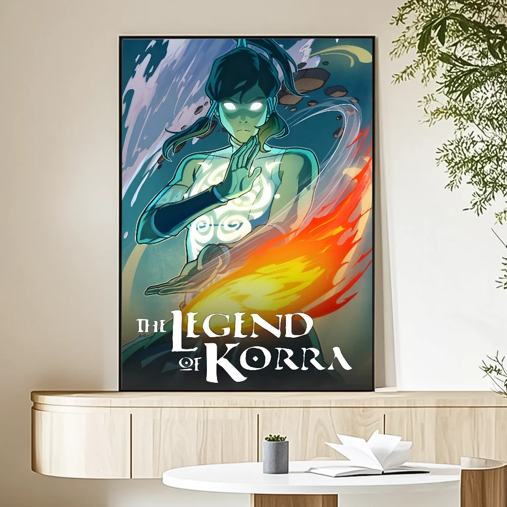 Cartoon A-Avatar The Legend Korra Poster HD art sticky wall waterproof home living room bedroom bar aesthetic decoration
