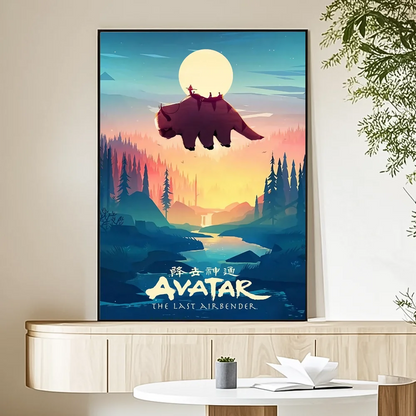 Cartoon A-Avatar The Legend Korra Poster HD art sticky wall waterproof home living room bedroom bar aesthetic decoration