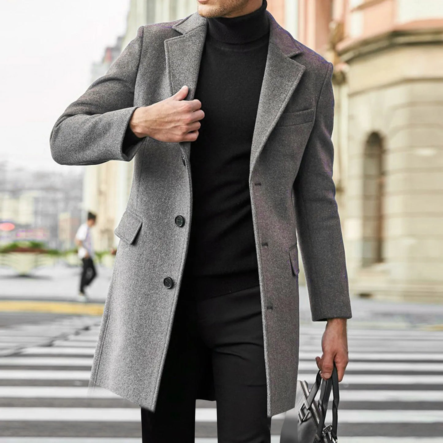 Overcoat  Men Wool Jacket