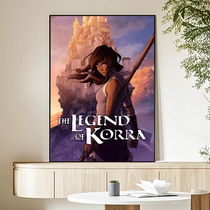 Cartoon A-Avatar The Legend Korra Poster HD art sticky wall waterproof home living room bedroom bar aesthetic decoration