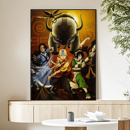 Cartoon A-Avatar The Legend Korra Poster HD art sticky wall waterproof home living room bedroom bar aesthetic decoration