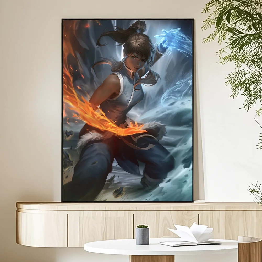 Cartoon A-Avatar The Legend Korra Poster HD art sticky wall waterproof home living room bedroom bar aesthetic decoration