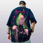 Summer Men's T-Shirt 3d Anime Character Print Short Sleeve T-Shirt For Men Loose Casual Tee Tops Oversized Trendy Male Clothing
