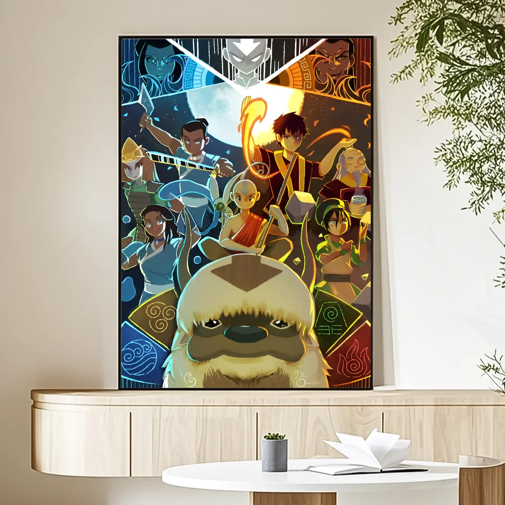 Cartoon A-Avatar The Legend Korra Poster HD art sticky wall waterproof home living room bedroom bar aesthetic decoration