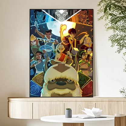 Cartoon A-Avatar The Legend Korra Poster HD art sticky wall waterproof home living room bedroom bar aesthetic decoration