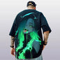 Summer Men's T-Shirt 3d Anime Character Print Short Sleeve T-Shirt For Men Loose Casual Tee Tops Oversized Trendy Male Clothing