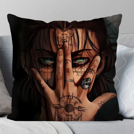 Anime Pillow Case Square Pillow Bedroom Sofa Leisure ComfortCushionLiving Room Home Decoration 40X40