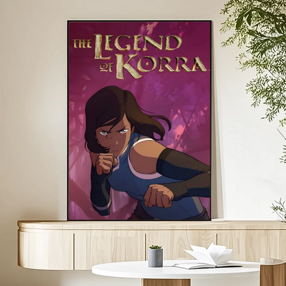 Cartoon A-Avatar The Legend Korra Poster HD art sticky wall waterproof home living room bedroom bar aesthetic decoration