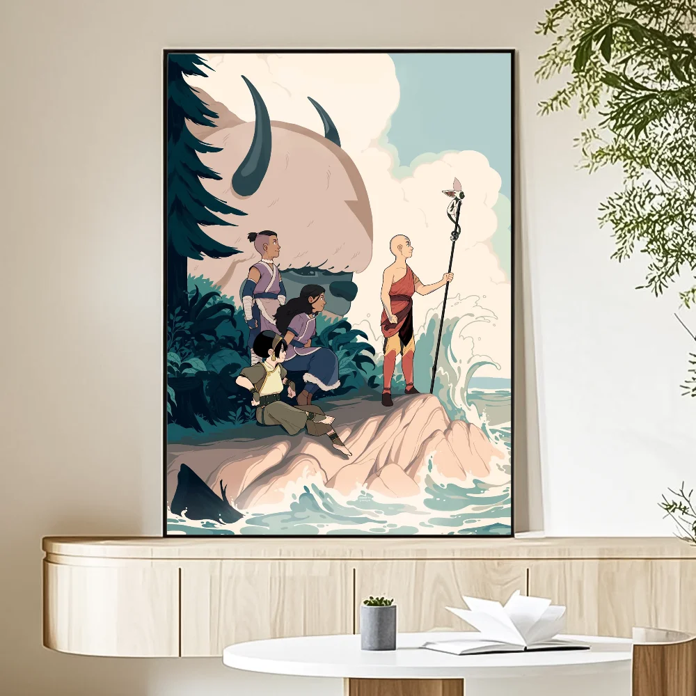 Cartoon A-Avatar The Legend Korra Poster HD art sticky wall waterproof home living room bedroom bar aesthetic decoration