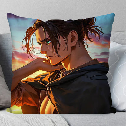 Anime Pillow Case Square Pillow Bedroom Sofa Leisure ComfortCushionLiving Room Home Decoration 40X40
