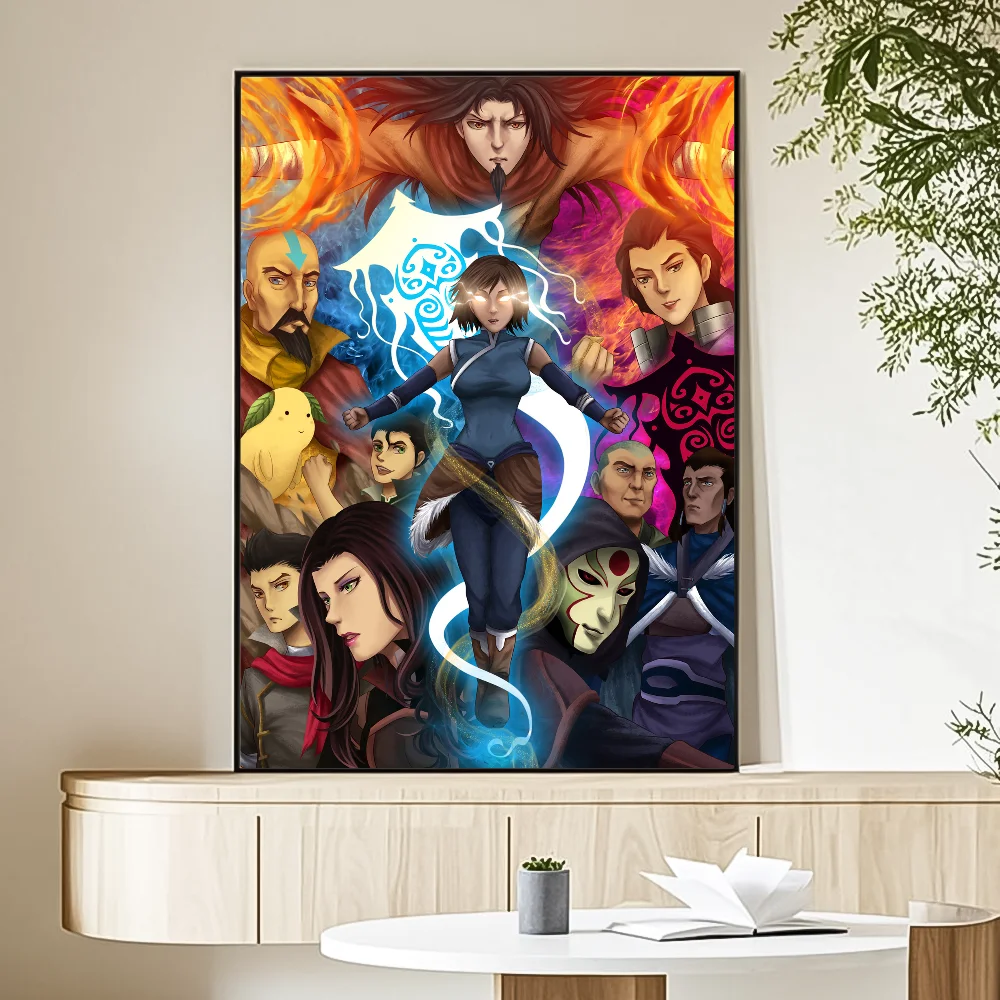 Cartoon A-Avatar The Legend Korra Poster HD art sticky wall waterproof home living room bedroom bar aesthetic decoration