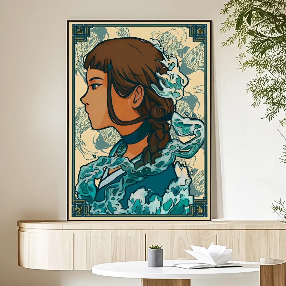 Cartoon A-Avatar The Legend Korra Poster HD art sticky wall waterproof home living room bedroom bar aesthetic decoration