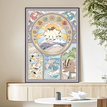 Cartoon A-Avatar The Legend Korra Poster HD art sticky wall waterproof home living room bedroom bar aesthetic decoration