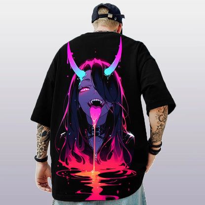 Summer Men's T-Shirt 3d Anime Character Print Short Sleeve T-Shirt For Men Loose Casual Tee Tops Oversized Trendy Male Clothing