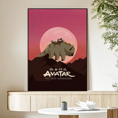 Cartoon A-Avatar The Legend Korra Poster HD art sticky wall waterproof home living room bedroom bar aesthetic decoration