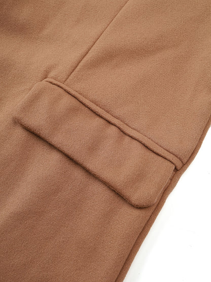 Men’s Mid-Length Overcoat — Single-Breasted, Business-Casual, Fall/Winter