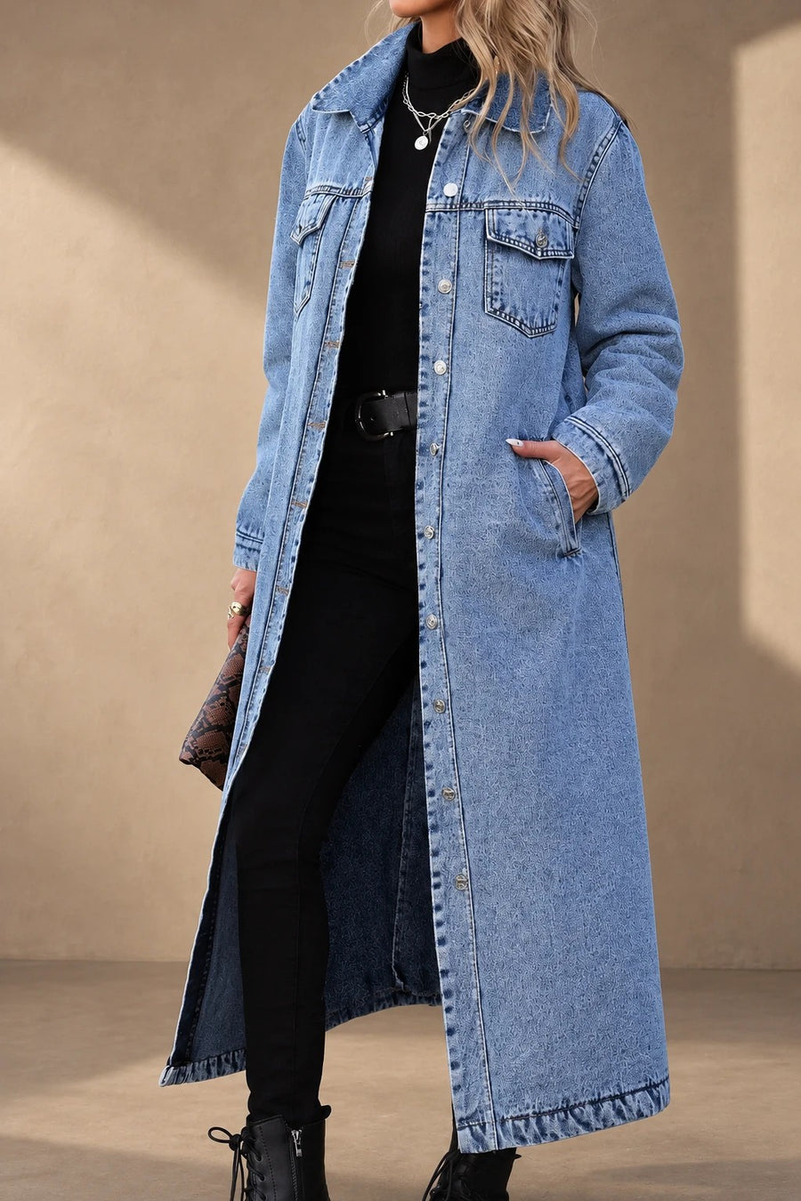 Longline Denim Jacket
